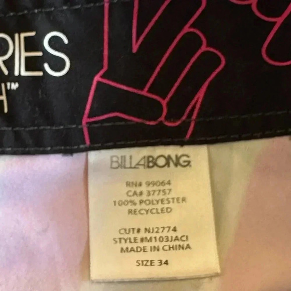 Billabong Tie-Dye Swimming Shorts Sz 34 - Picture 5 of 6